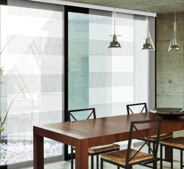 панелни щори японска стена