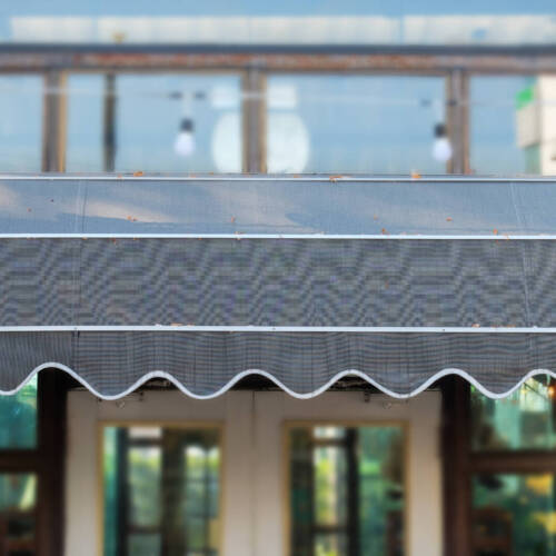 Gray,Awning,In,Front,Of,Shop