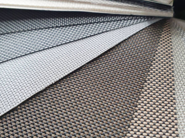 Close,Up,Of,Fabric,Samples,For,Roller,Blind,Curtain.,Interior